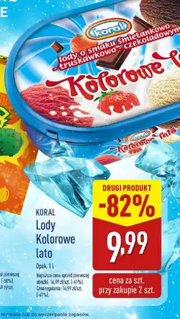 ALDI Lody Koral Kolorowe Lato oferta