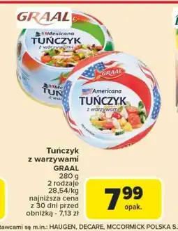 Carrefour Tuńczyk z warzywami Graal oferta