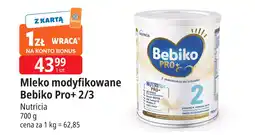 E.Leclerc Mleko modyfikowane Bebiko Pro+ 2/3 700g Nutricia oferta