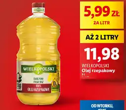 Lidl Olej rzepakowy Wielkopolski oferta