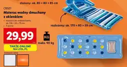 Lidl Materac wodny dmuchany z okienkiem oferta
