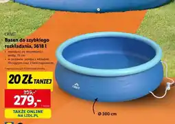 Lidl Basen do szybkiego rozkładania, 3618 l oferta