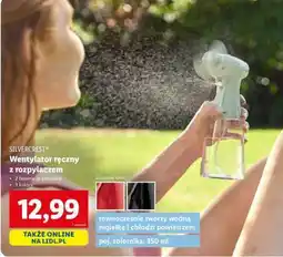 Lidl SILVERCREST Wentylator ręczny z rozpylaczem oferta