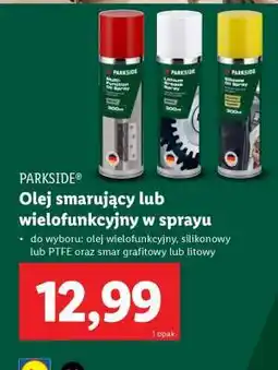 Lidl PARKSIDE Olej smarujący lub wielofunkcyjny w sprayu oferta