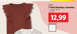 Lidl T-shirt dziecięcy z bawełny oferta
