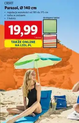 Lidl Parasol, Ø 140 cm oferta