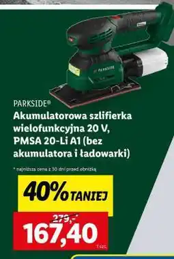 Lidl PARKSIDE Akumulatorowa szlifierka wielofunkcyjna 20 V, PMSA 20-Li A1 oferta