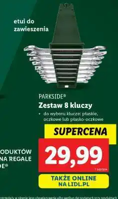 Lidl PARKSIDE Zestaw 8 kluczy oferta