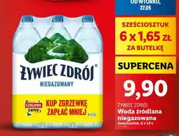 Lidl ŻYWIEC ZDRÓJ Woda źródlana niegazowana oferta