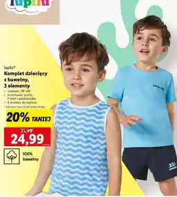 Lidl Komplet dziecięcy z bawełny, 3 elementy oferta