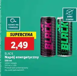 Lidl BLACK Napój energetyczny oferta