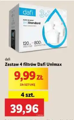 Lidl Zestaw 4 filtrów Dafi Unimax oferta