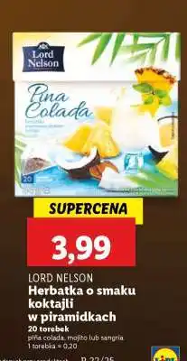 Lidl Lord Nelson Herbatka o smaku koktajli w piramidkach oferta