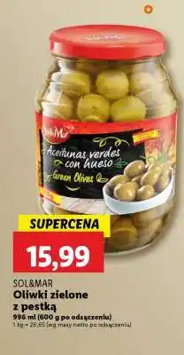 Lidl SOL&MAR Oliwki zielone z pestką oferta