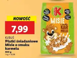 Lidl KUBUŚ Płatki śniadaniowe Misie o smaku karmelu oferta