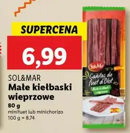 Lidl SOL&MAR Małe kiełbaski wieprzowe oferta