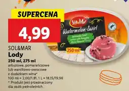 Lidl SOL&MAR Lody oferta
