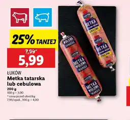 Lidl Luków Metka tatarska lub cebulowa oferta