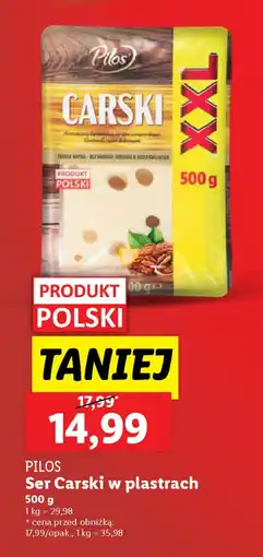 Lidl Ser Carski w plastrach oferta