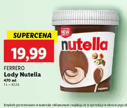 Lidl Lody Nutella oferta