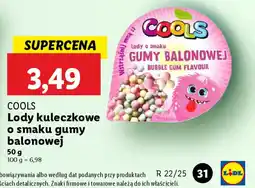Lidl Lody kuleczkowe o smaku gumy balonowej Cools oferta