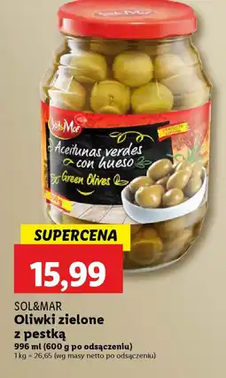 Lidl Oliwki zielone z pestką Sol&Mar oferta