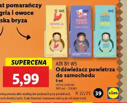 Lidl Odświeżacz powietrza do samochodu Air by W5 oferta