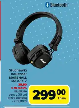 Carrefour Słuchawki bluetooth Marshall oferta