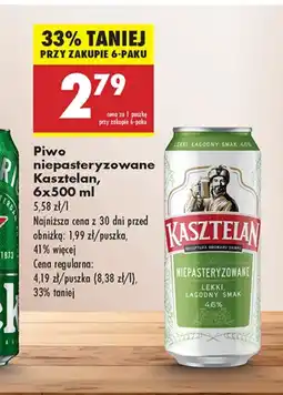 Biedronka Piwo Kasztelan oferta
