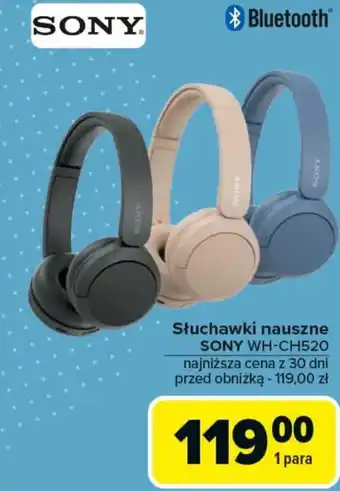 Carrefour Słuchawki bluetooth Sony oferta