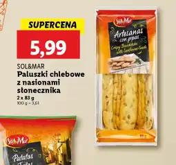 Lidl Paluszki chlebowe z nasionami słonecznika Sol&Mar oferta