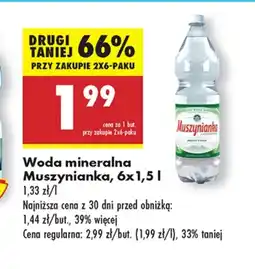 Biedronka Woda mineralna Muszynianka oferta