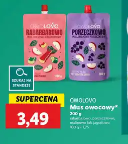 Lidl Mus owocowy Owolovo oferta