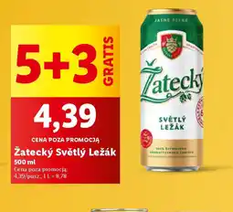 Lidl Zatecký Světlý Ležák oferta