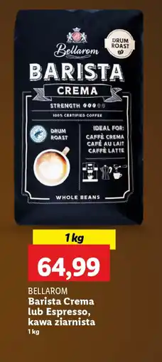Lidl Kawa ziarnista Bellarom Barista Crema lub Espresso oferta