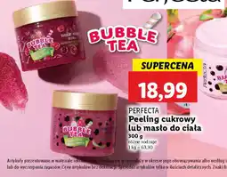 Lidl Peeling cukrowy lub masło do ciała Perfecta Bubble Tea oferta