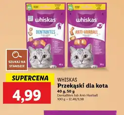 Lidl Whiskas Przekąski dla kota oferta