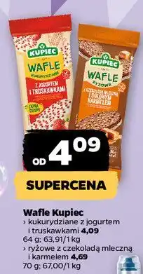Netto Wafle ryżowe z czekoladą mleczną i karmelem Kupiec oferta