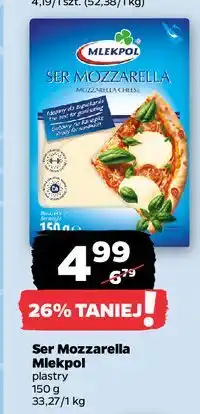 Netto Ser mozzarella - plastry Mlekpol oferta