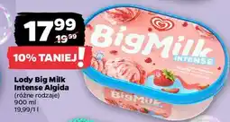 Netto Lody truskawkowe intense Algida Big Milk oferta