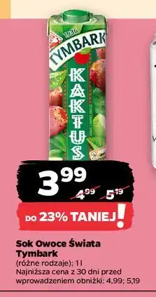 Netto Napój kaktus Tymbark Owoce Świata oferta