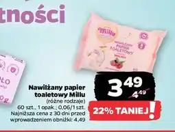 Netto Papier toaletowy nawilżany malina Millu oferta