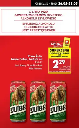 Biedronka Piwo Żubr 1768 oferta