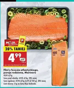 Biedronka Filet z łososia atlantyckiego Marinero oferta