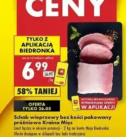 Biedronka Schab wieprzowy bez kości Kraina Mięs oferta