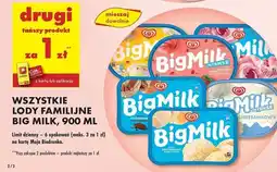 Biedronka Lody śmietankowo-jagodowe Algida Big Milk oferta