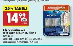 Biedronka Filety śledziowe a'la matjas klasyczne Lisner oferta