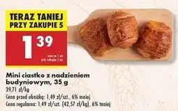 Biedronka Mini ciastko z nadzieniem budyniowym oferta