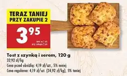 Biedronka Tost z szynką i serem oferta