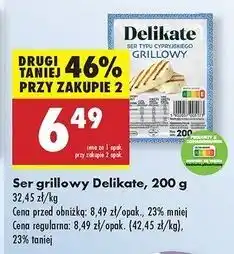 Biedronka Ser typu cypryjskiego grillowy Delikate oferta